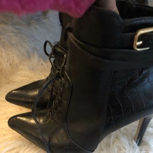 Altuzarra for Target Croc embossed booties